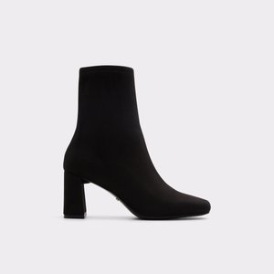 알도 ALDO Marcella Black Textile Suede Womens Dress heeled boots