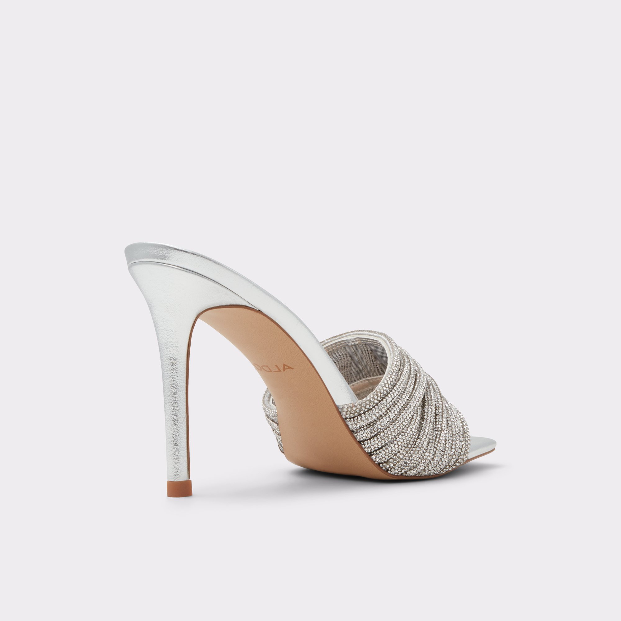 Marielle Silver Women's Heeled mules | ALDO Canada