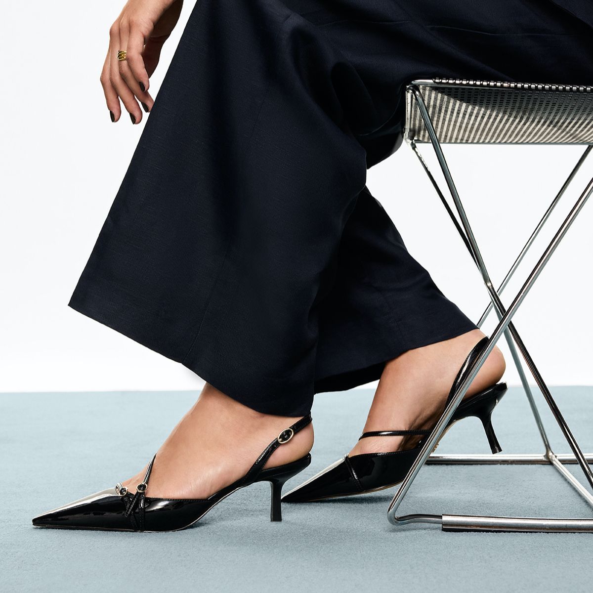 Marietta Black Women's Slingbacks | ALDO Canada