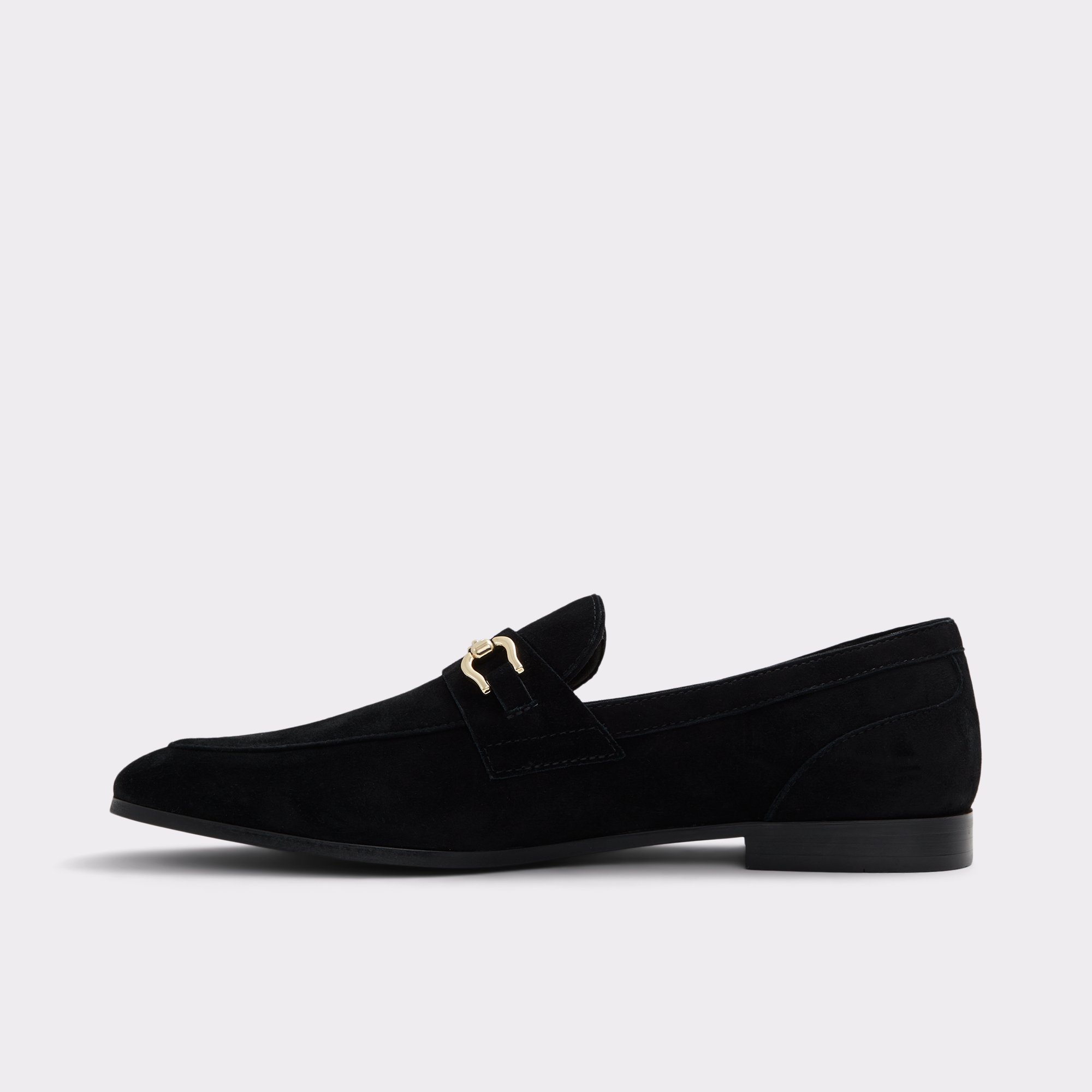 Marinho Black Leather Suede Men's Loafers & Slip-Ons | ALDO US
