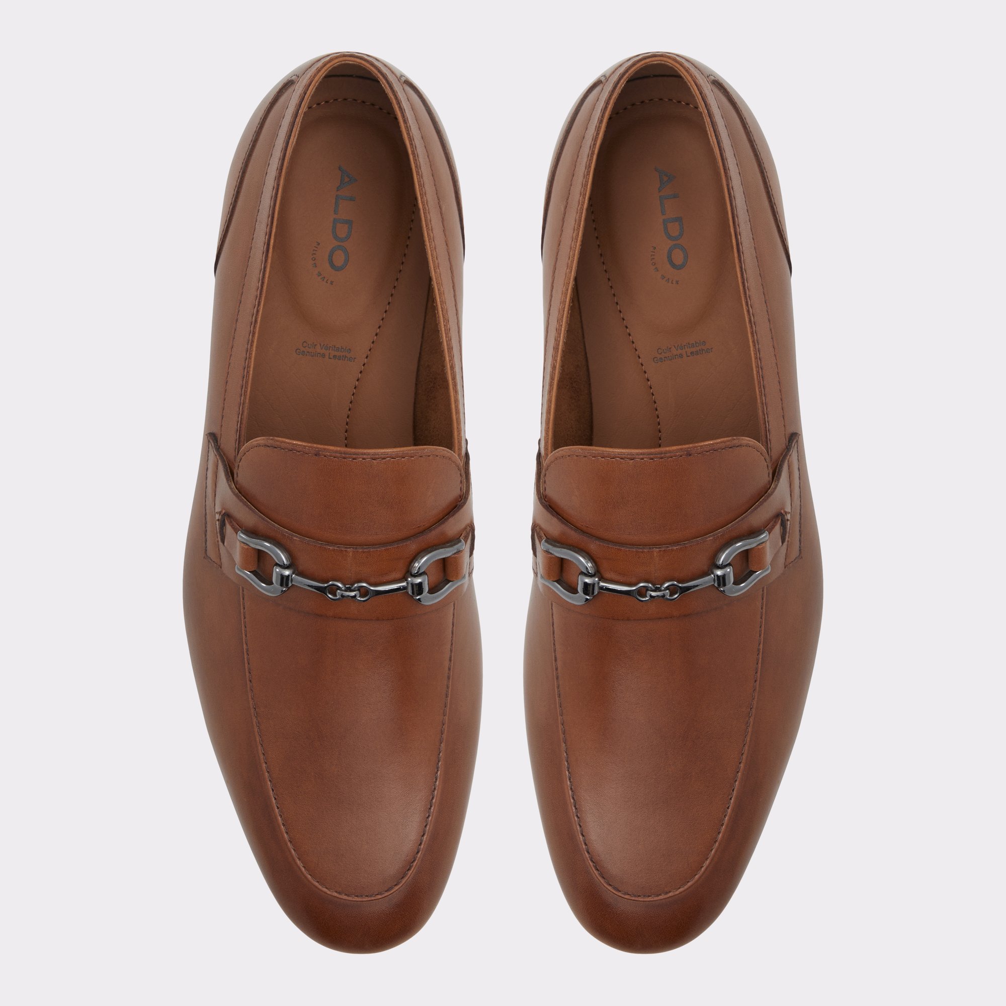 Marinho Cognac Leather Smooth Men's Loafers & Slip-Ons | ALDO Canada