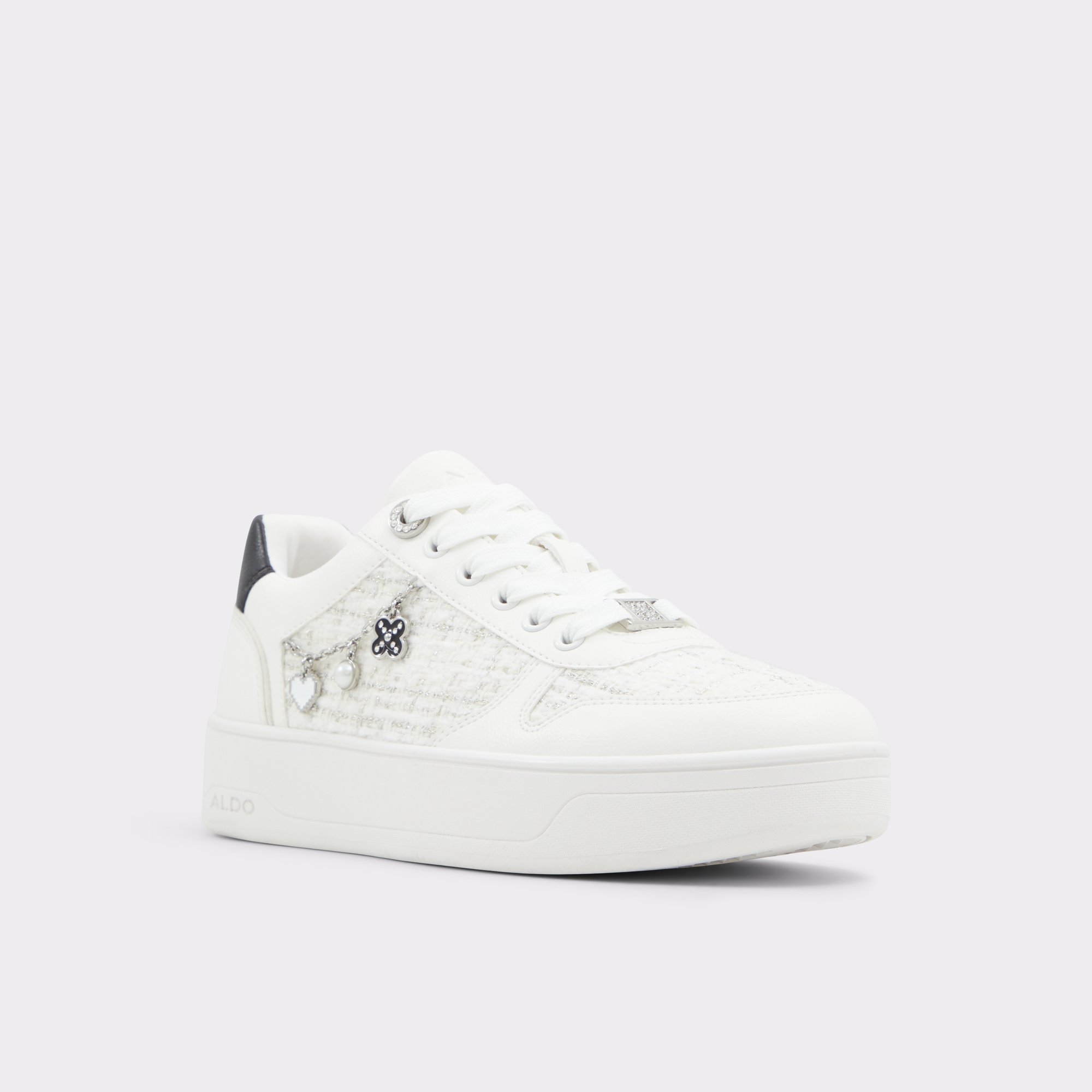 Marisette White/Black Women's Low top sneakers | ALDO Canada