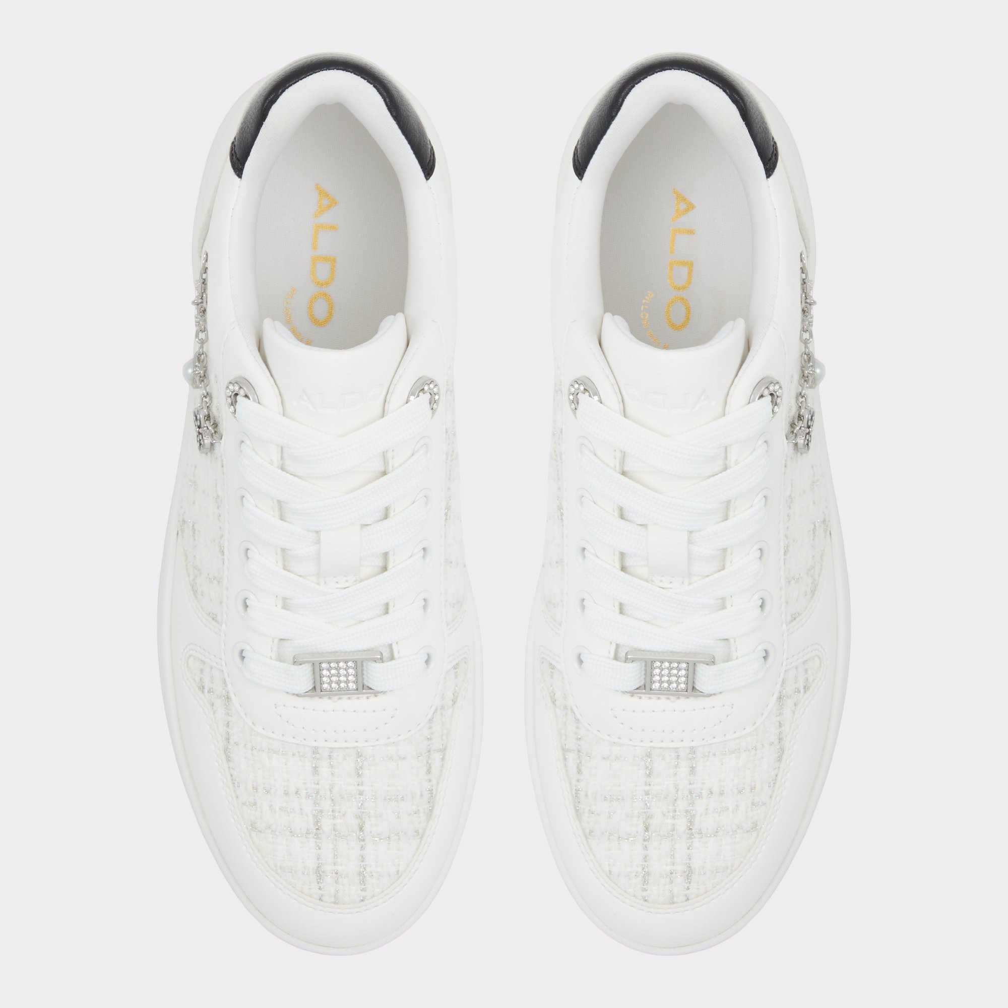 Marisette White/Black Women's Low top sneakers | ALDO Canada