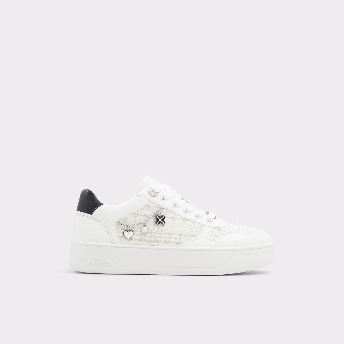 Marisette White/Black Women's Low top sneakers | ALDO Canada