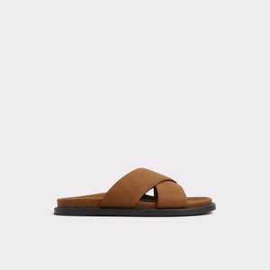 【ALDO Men's】クロスストラップ スライド サンダル Marrin Marrin Beige Men's Slides | ALDO US