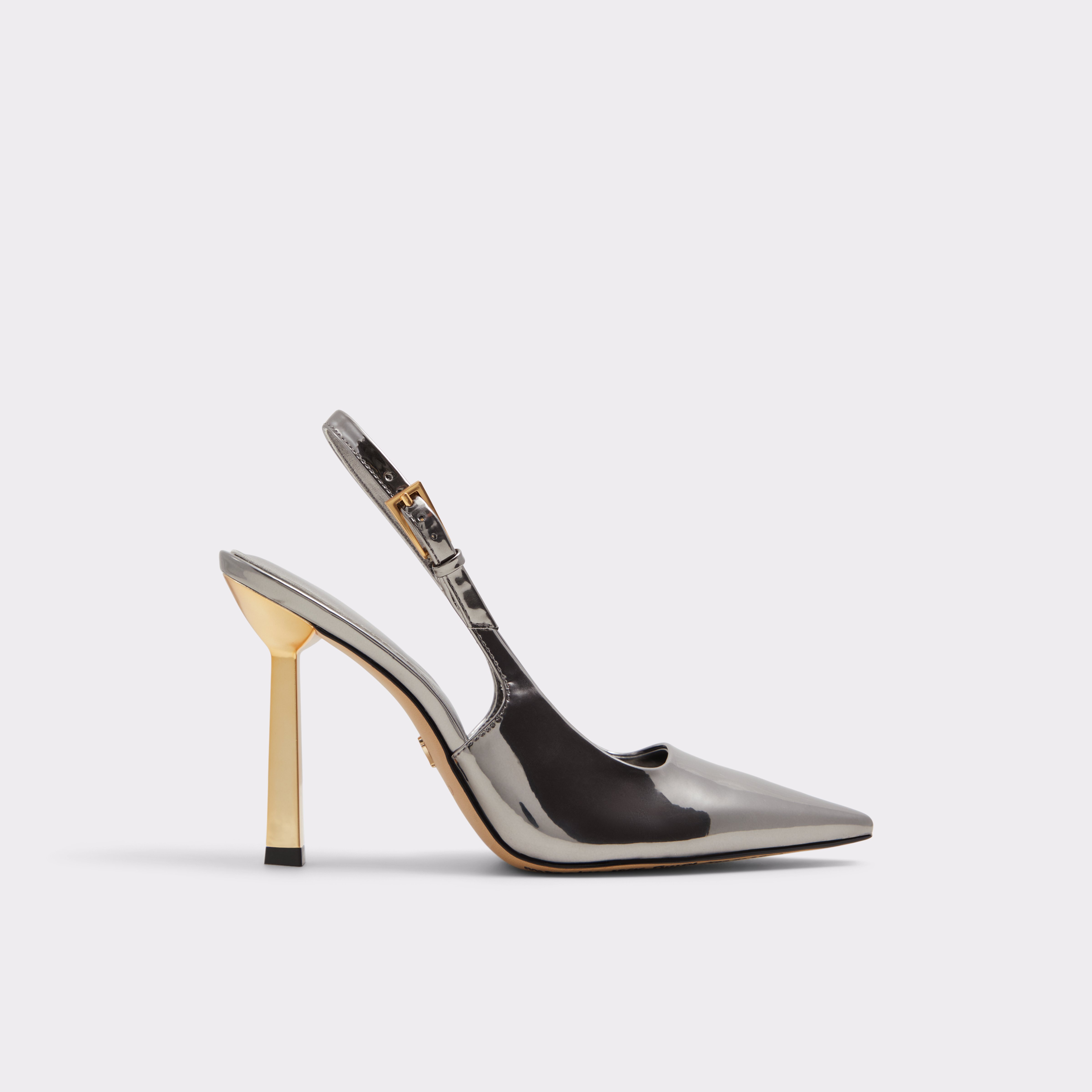 【追跡あり!】ALDO Marysa スリングバックハイヒール メタリック 追跡あり!】ALDO Marysa スリングバックハイヒール メタリック