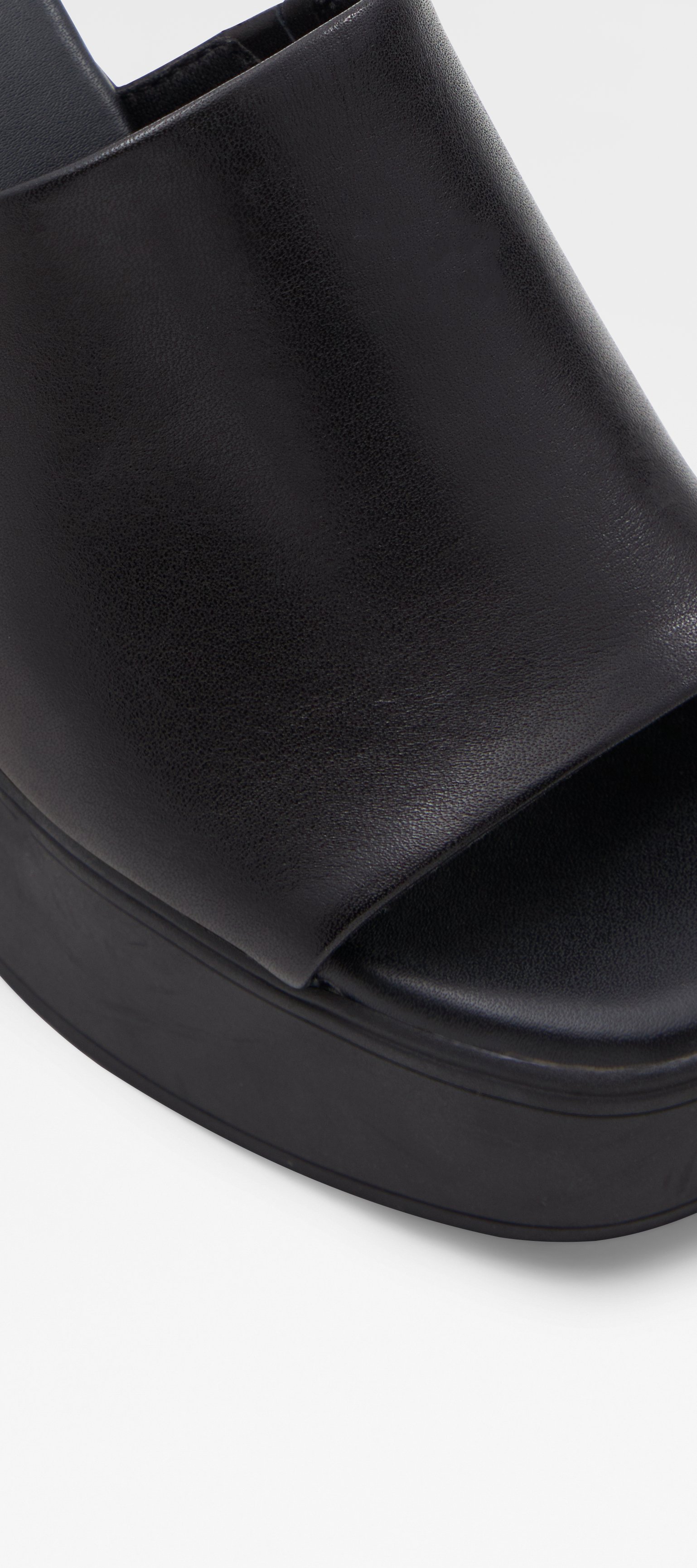 Maysee Black Leather Smooth Women's Mule Shoes ALDO US