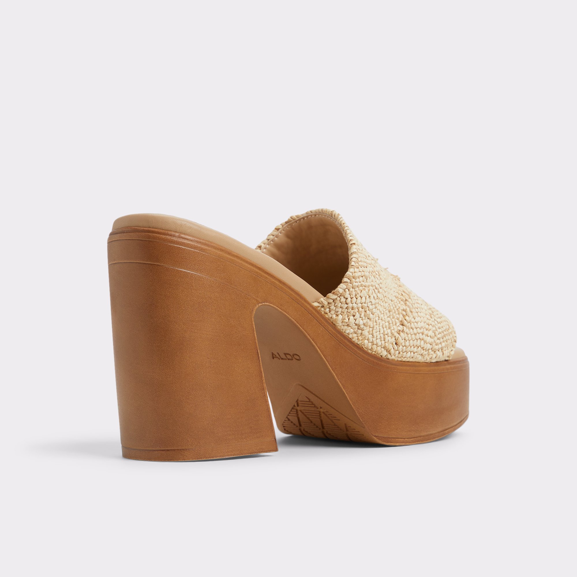 【ALDO】Maysee ヒール付きミュール Maysee Natural Women's Platforms & Wedges | ALDO US