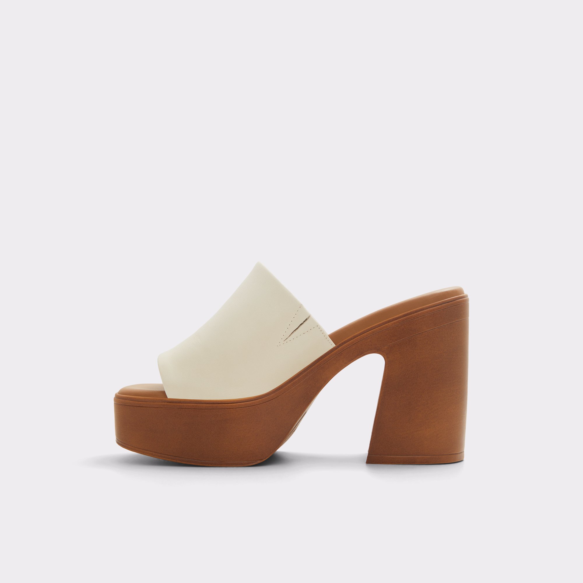 Maysee White Leather Smooth Women's Mule Shoes | ALDO US