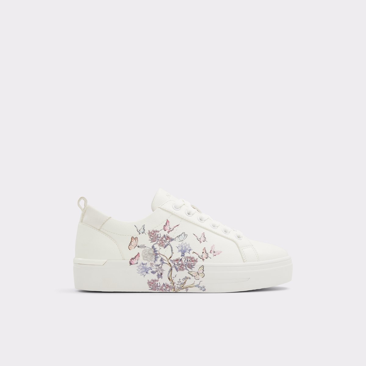 Meadow White Synthetic Mixed Material Women's Low top sneakers | ALDO US