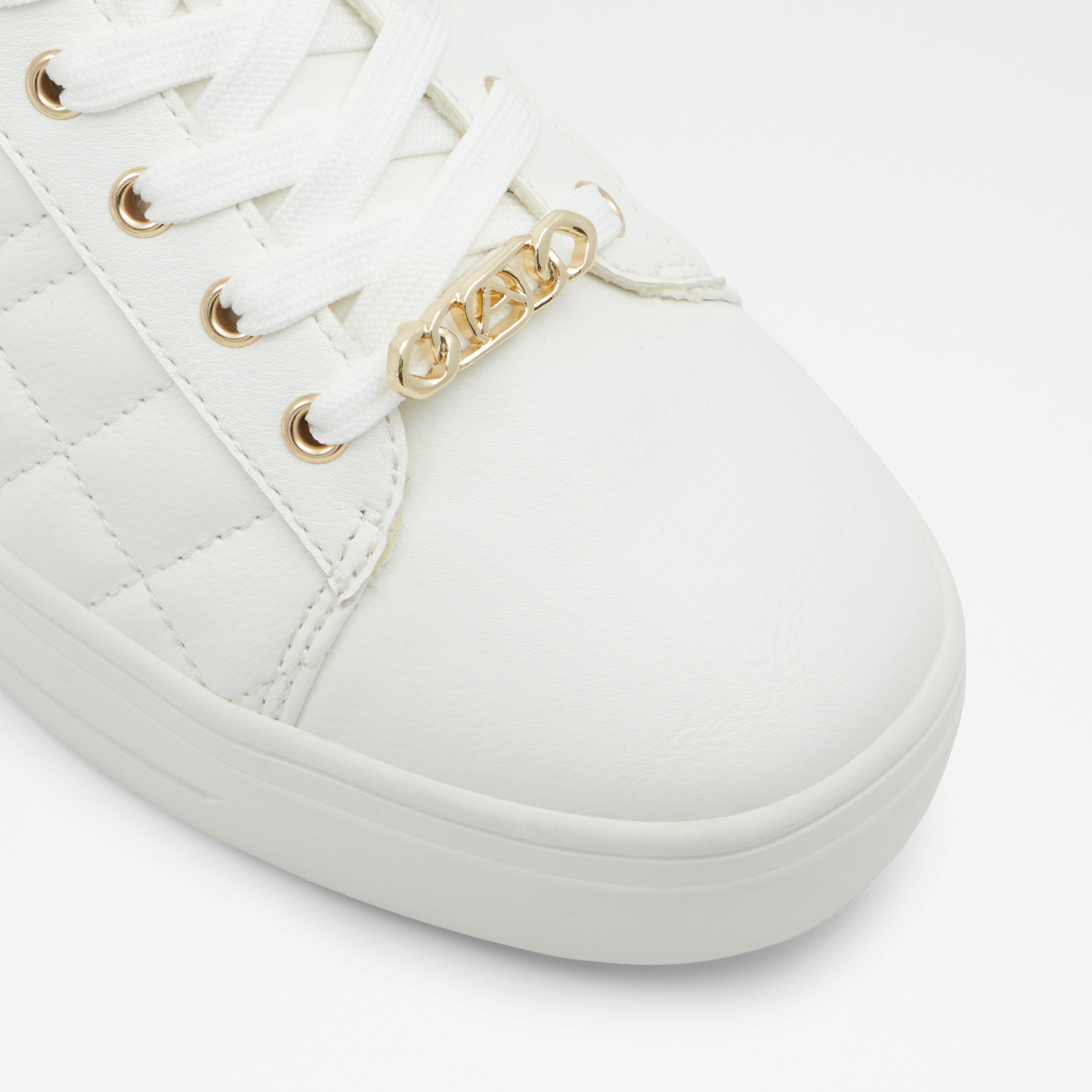 Meadow White Synthetic Quilted Women's Low top sneakers | ALDO Canada