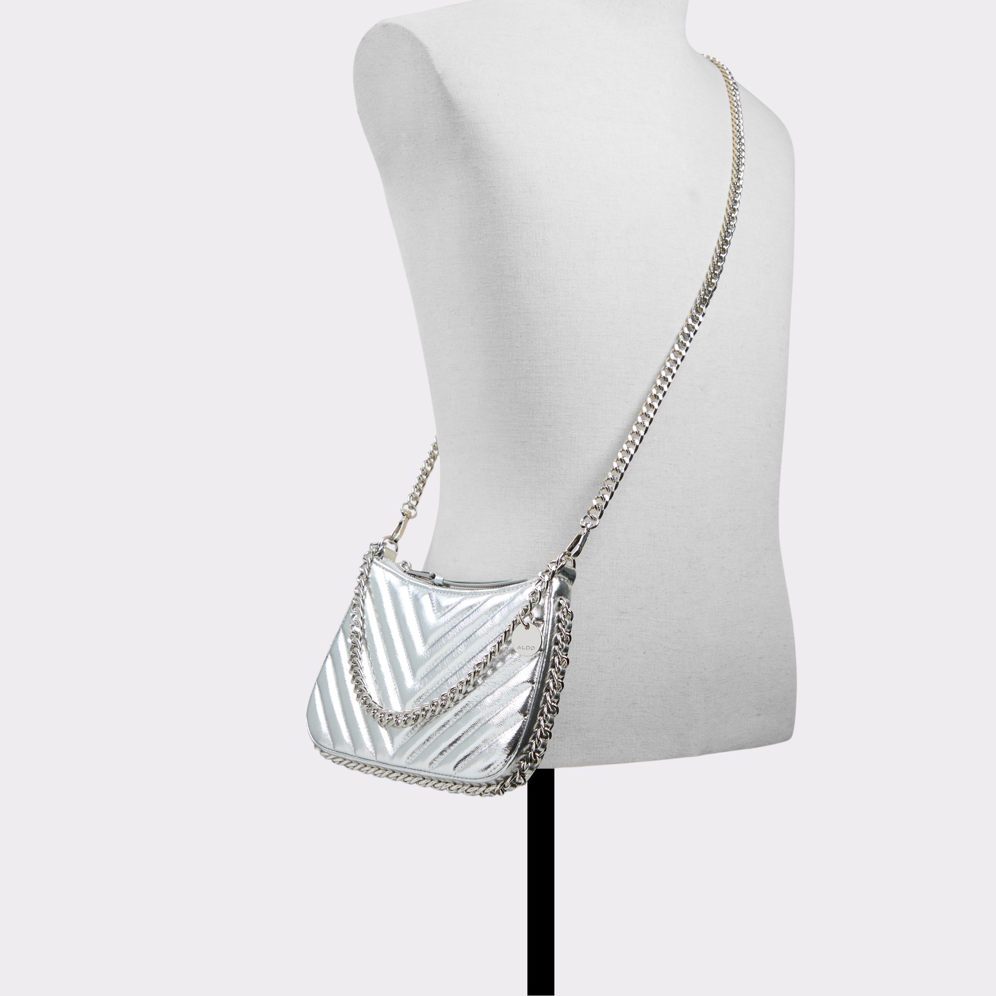 ALDO◆Meredith Crossbody - Silver Meredith Women's Silver Cross Body | Aldo Shoes