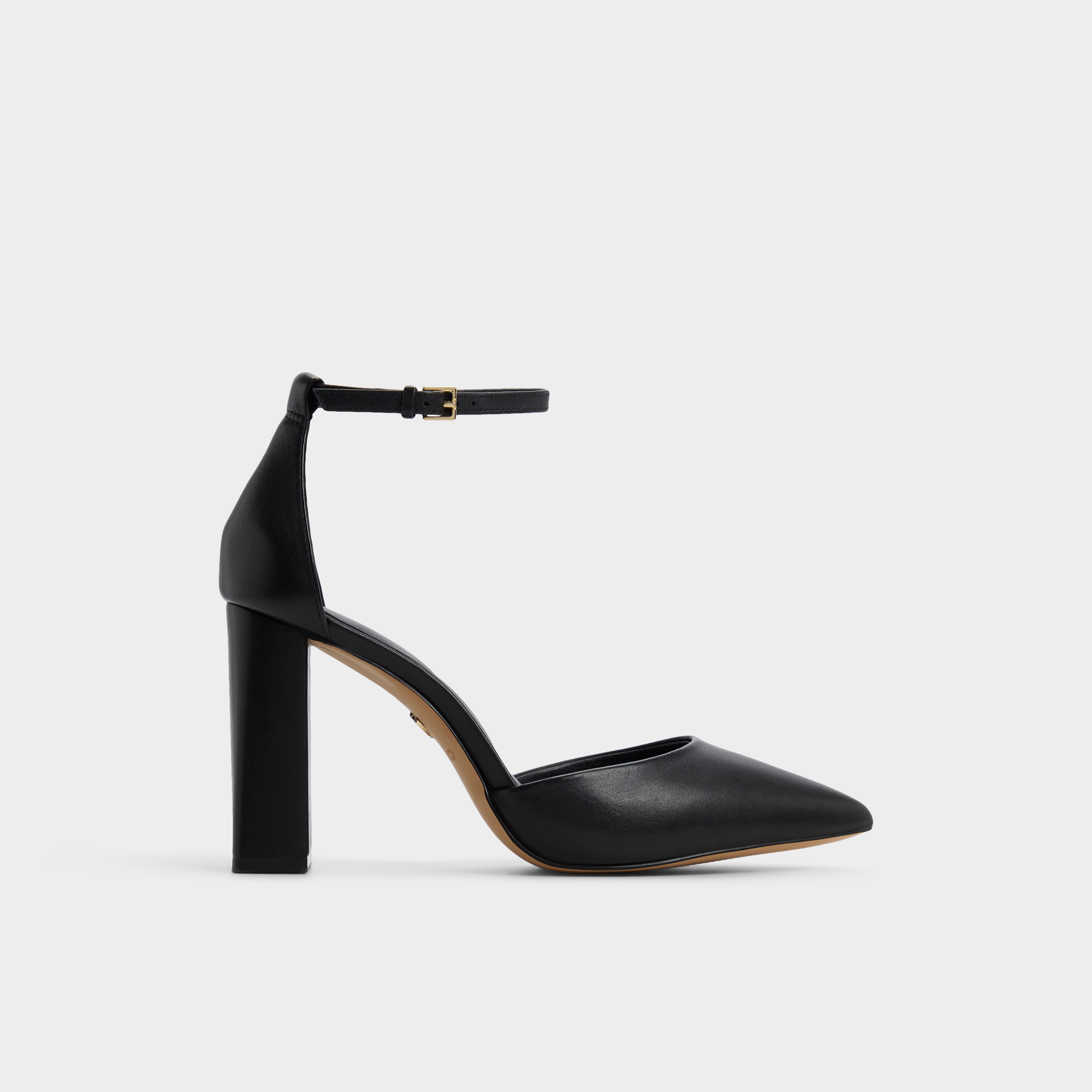 aldo white block heel