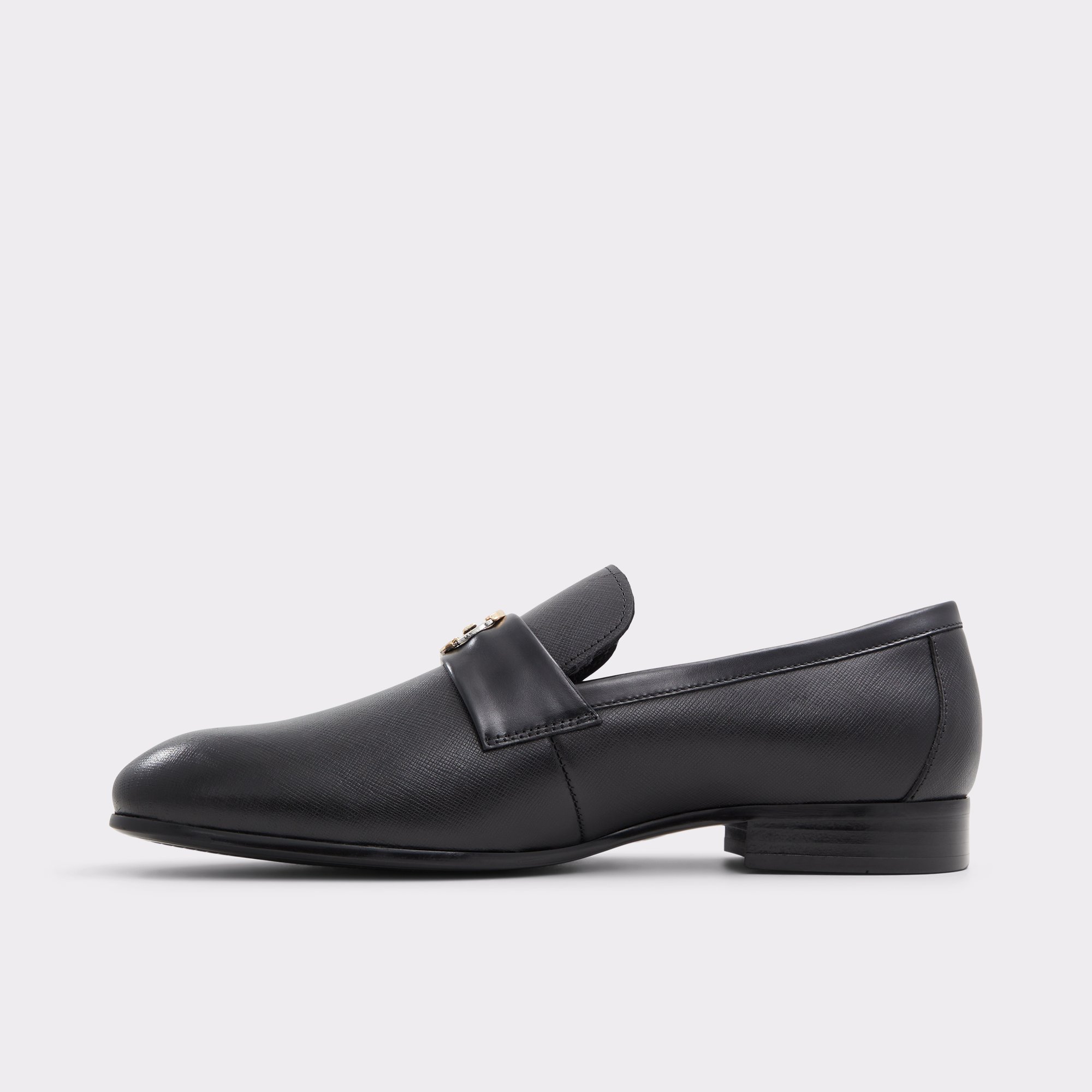 Montecarlo Black Leather Embossed Men's Loafers & Slip-Ons | ALDO Canada