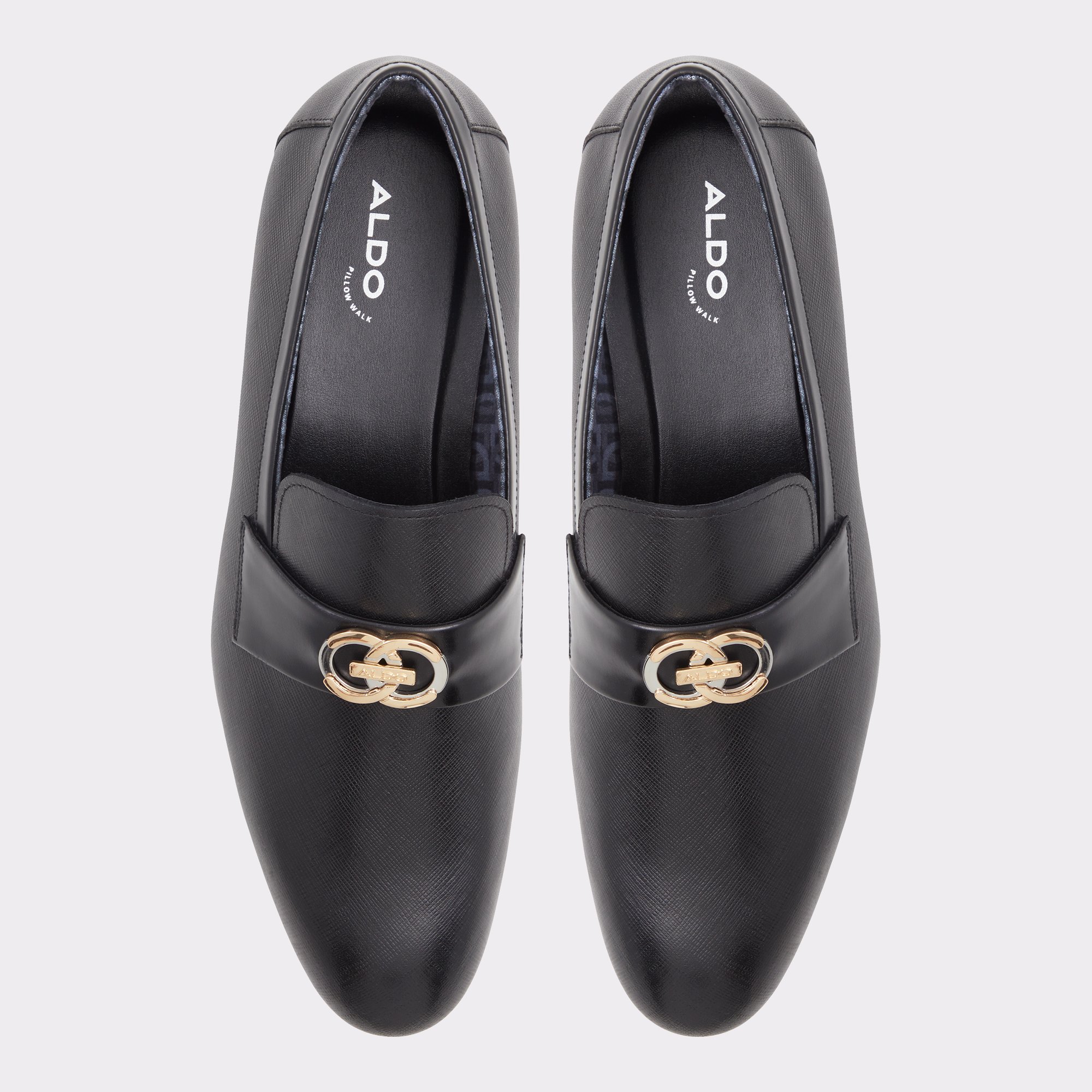 Montecarlo Black Leather Embossed Men's Loafers & Slip-Ons | ALDO Canada