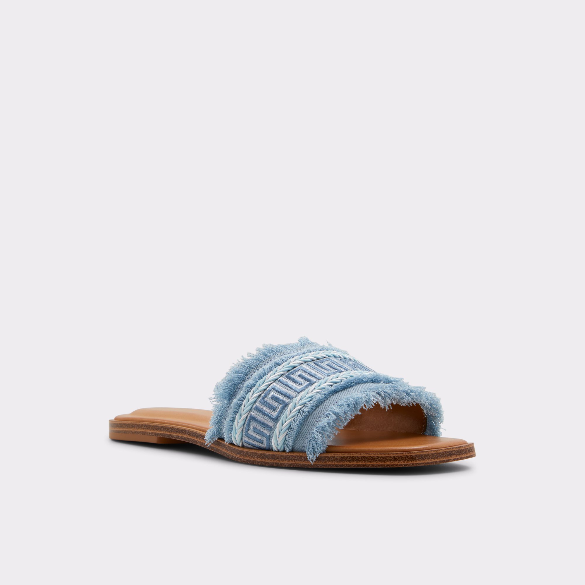 Nalani Medium Blue Women's Flat Sandals | ALDO Canada