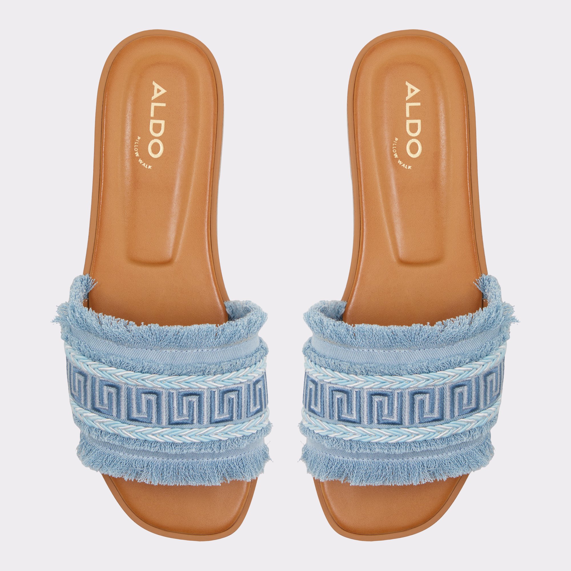 Nalani Medium Blue Women's Flat Sandals | ALDO Canada