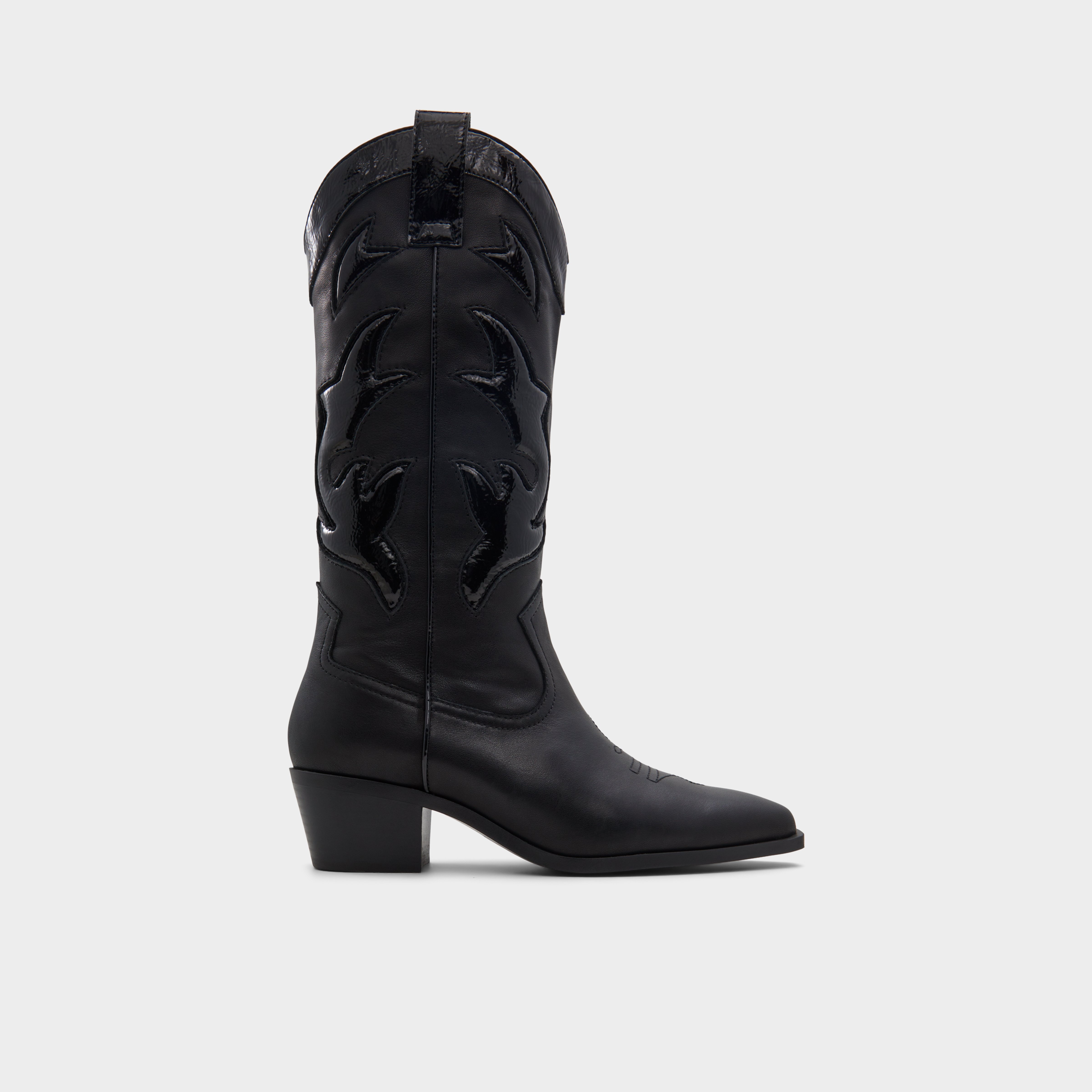 【追跡あり!】ALDO Nebraska◎ウエスタンブーツ ブロックヒール nebraska_black_001-001-