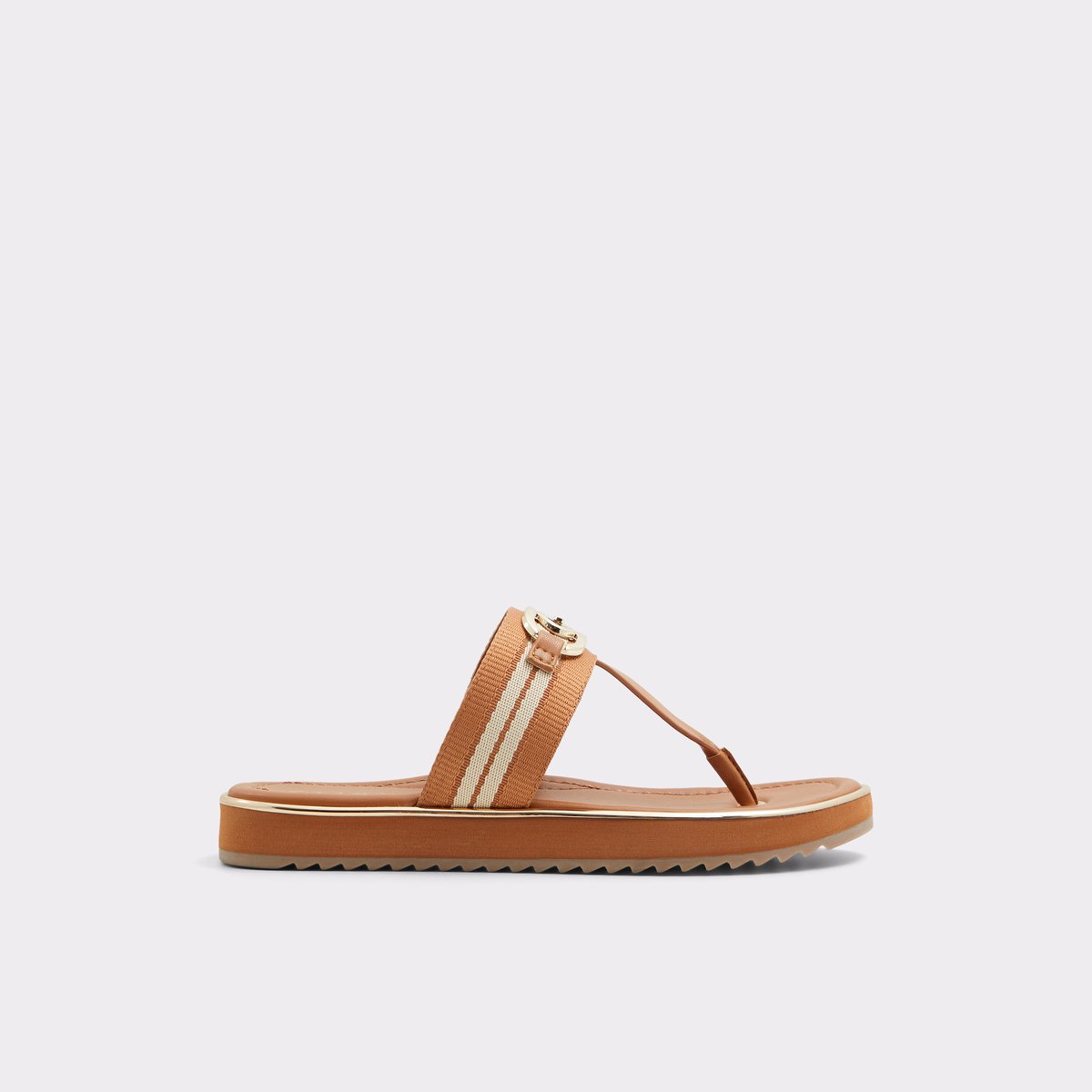 Nesien Medium Brown Women's Flat Sandals | ALDO Canada