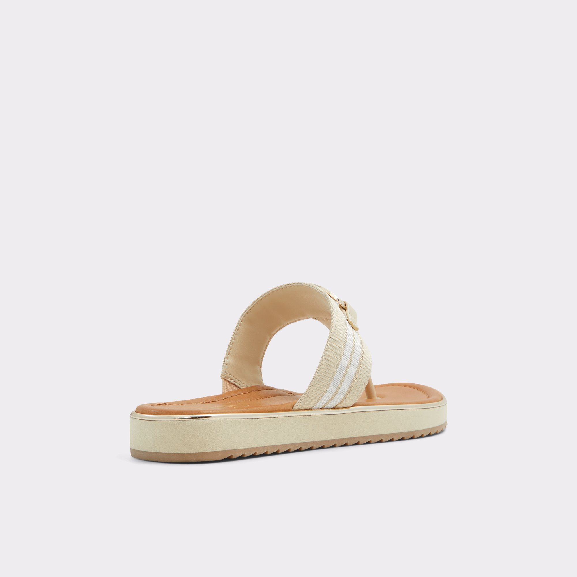 Nesien Beige Women's Flat Sandals | ALDO Canada