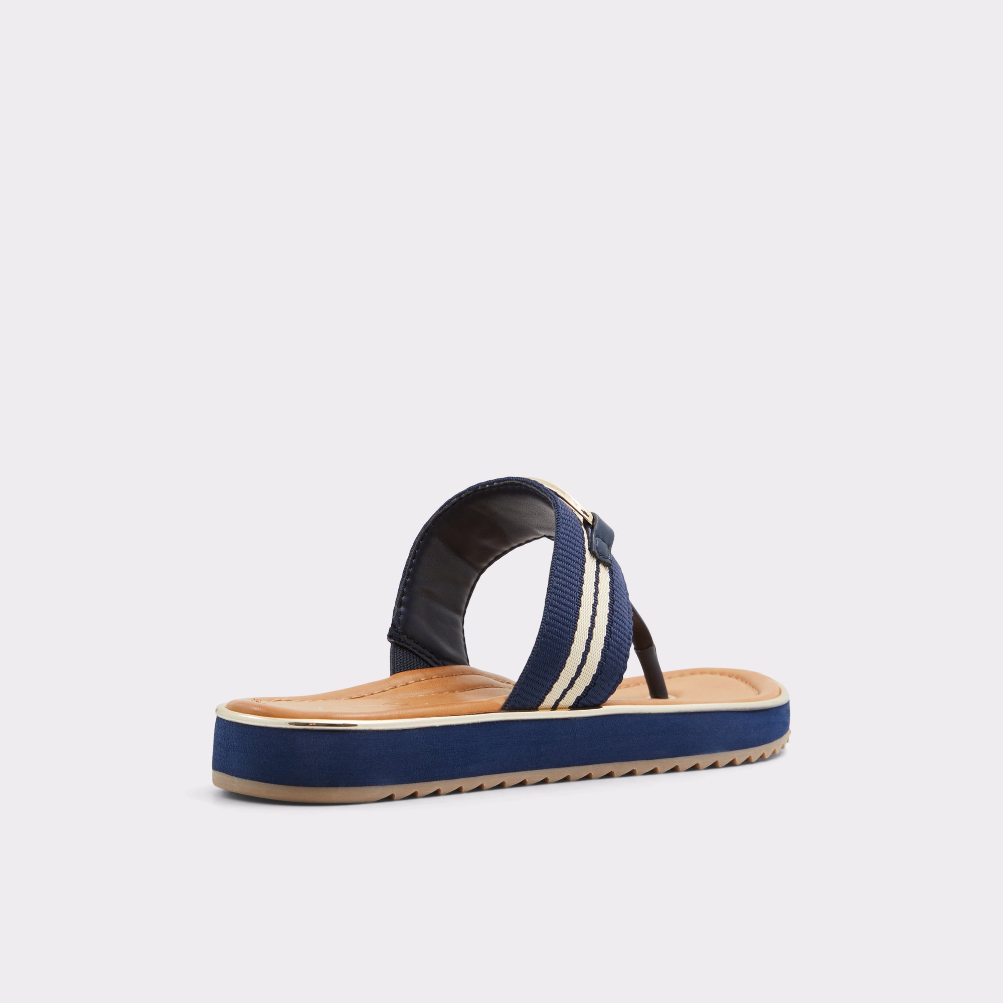 Nesien Dark Blue Women's Flat Sandals | ALDO Canada