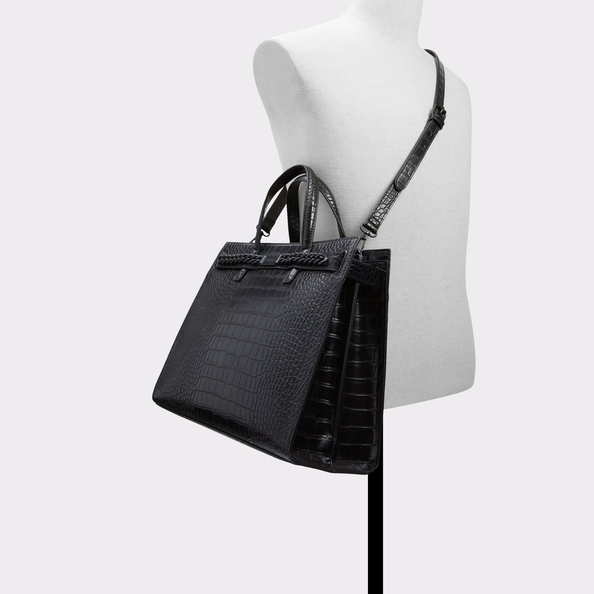Buy ALDO Black Womens Black Synthetic Satchel Bag