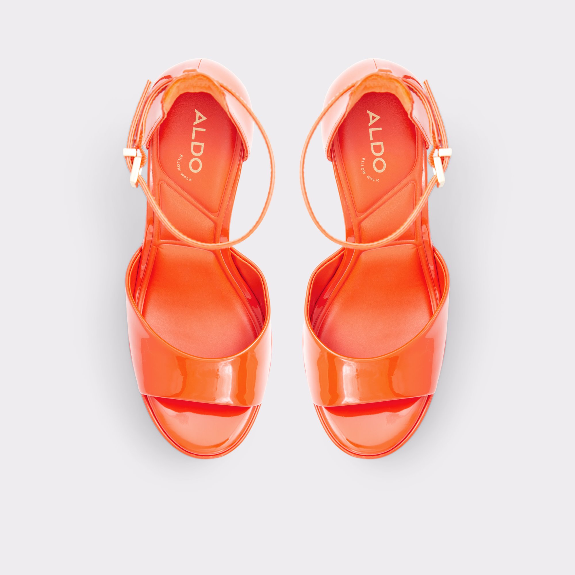 Women's Orange Casual Regular wide Flat Sandals
