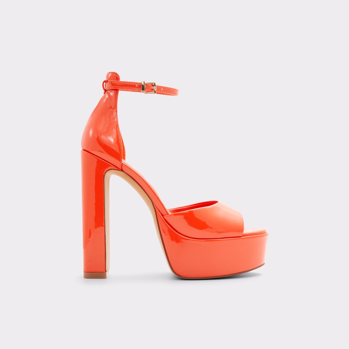 Flatform flip-flops - Bright orange - Ladies