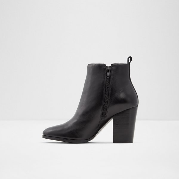 Noemieflex Black Leather Smooth Women's Ankle Boots | ALDO US