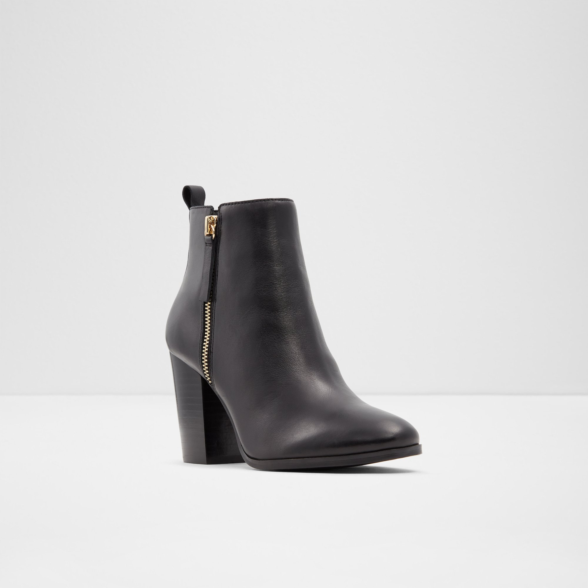 Noemieflex Black Leather Smooth Women's Ankle Boots | ALDO US