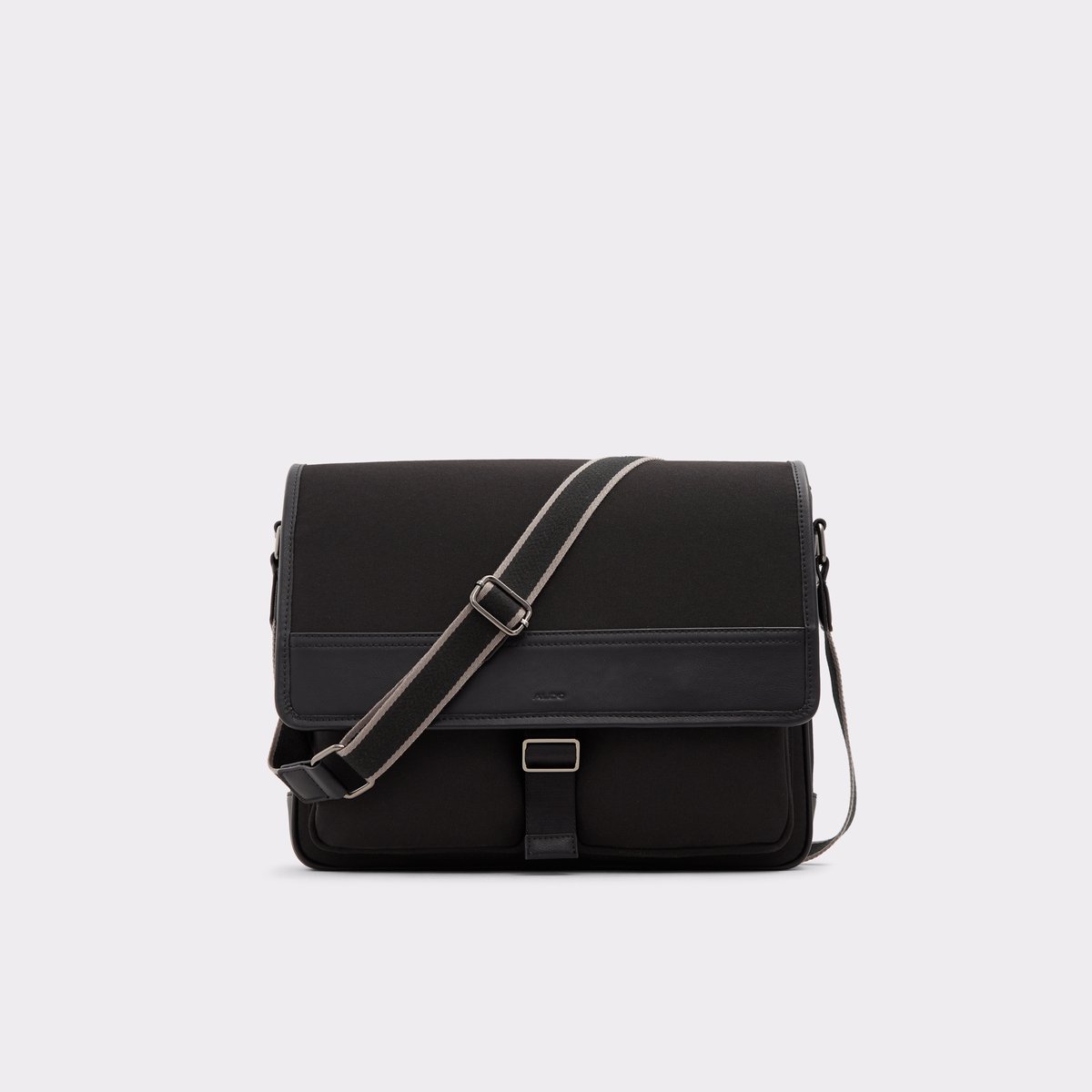 aldo leather messenger bag