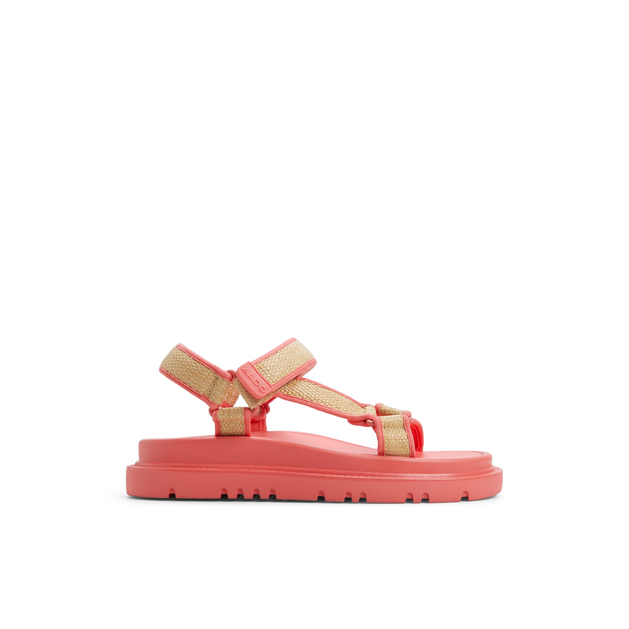 ALDO Oceana - Women's Footbed Sandal Sandals - Orange, Size 9