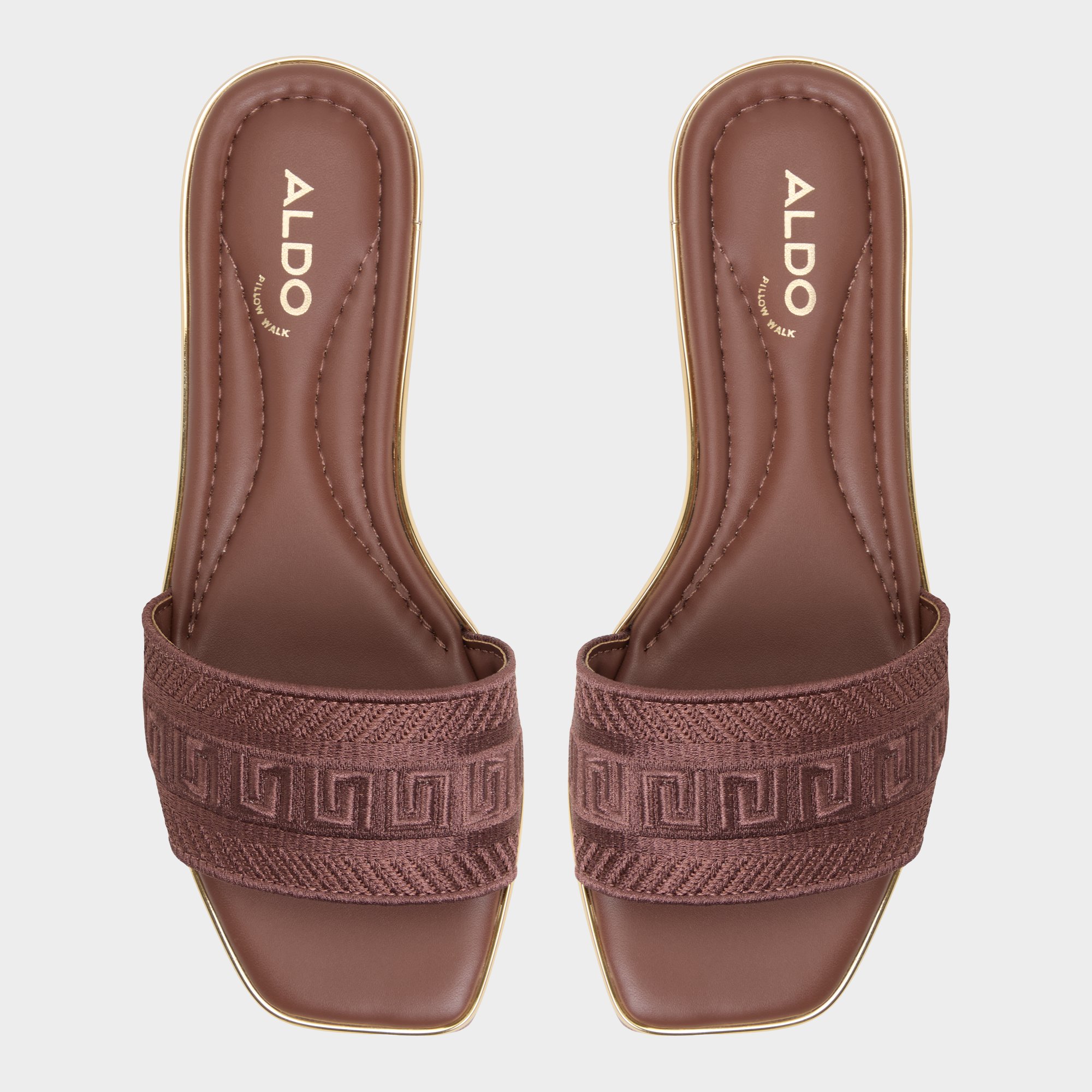 ALDO●ケオニー ウェッジサンダル - Medium Brown keoni_brown_210-001-