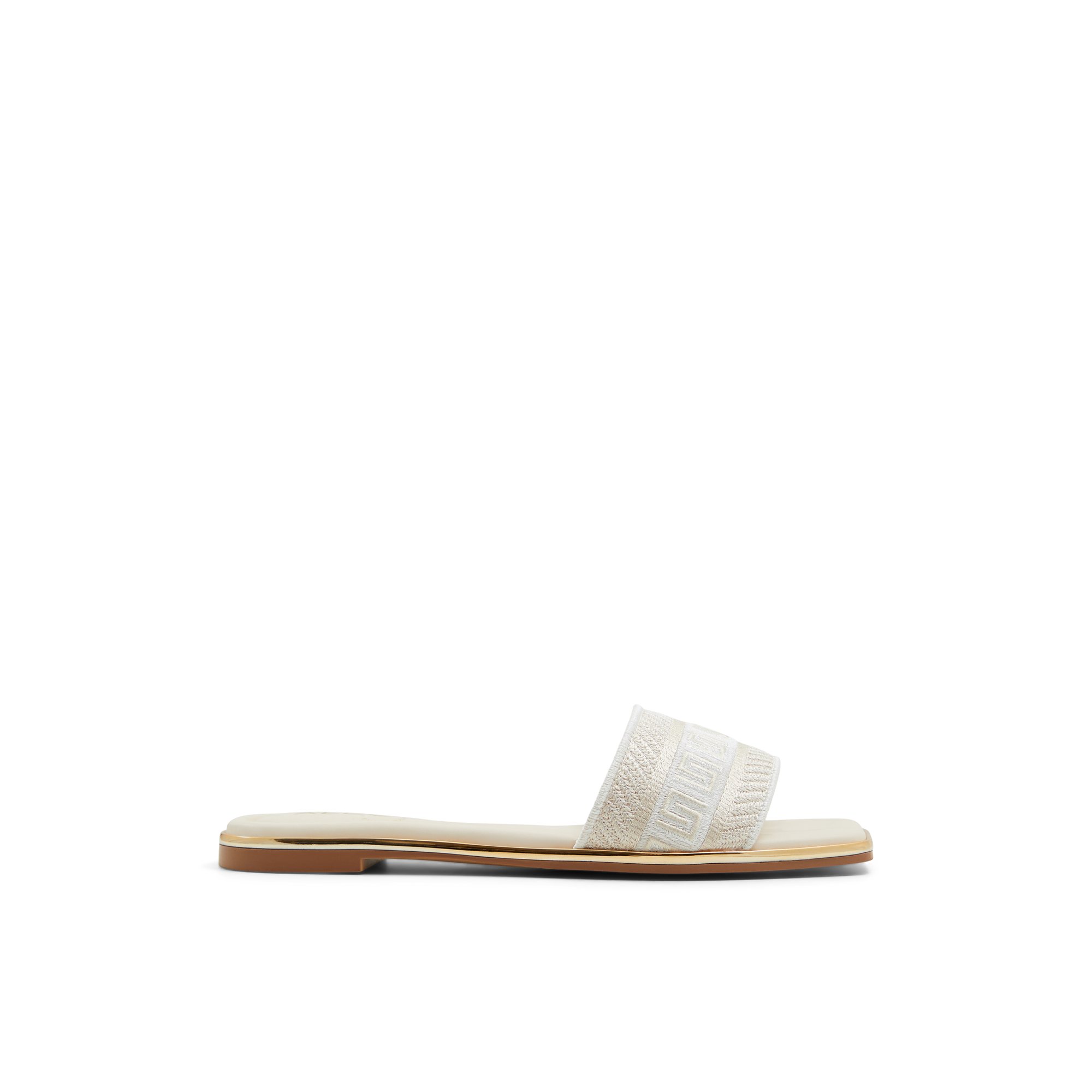 Aldo Oceania Slide Sandal In Beige
