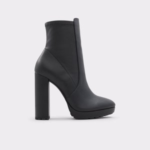알도 ALDO Ocomatha Black Synthetic Smooth Womens Dress & Heeled Boots