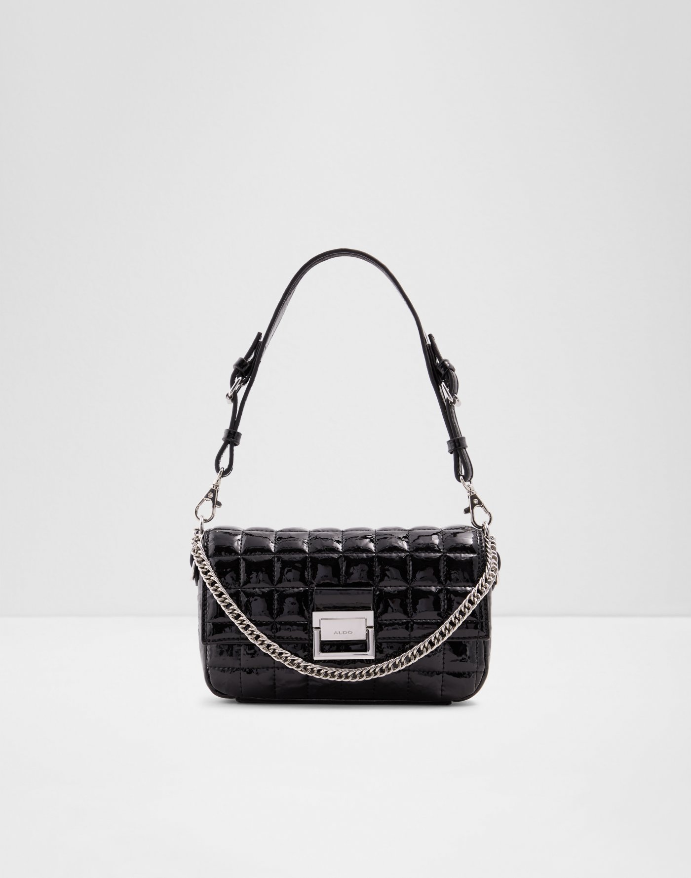 black sparkly aldo purse