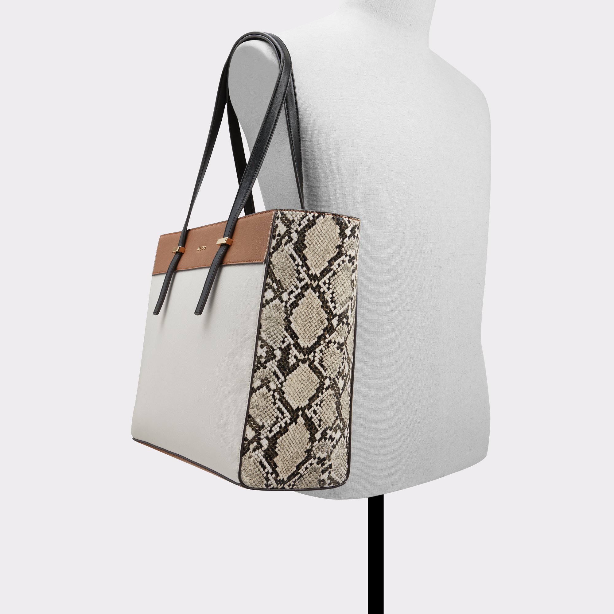 ALDO Women's Agroliaa Top Handle Bag, Bone Multi: Handbags