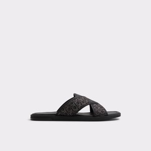 알도 ALDO Olino Black Textile Mens Sandals & Slides