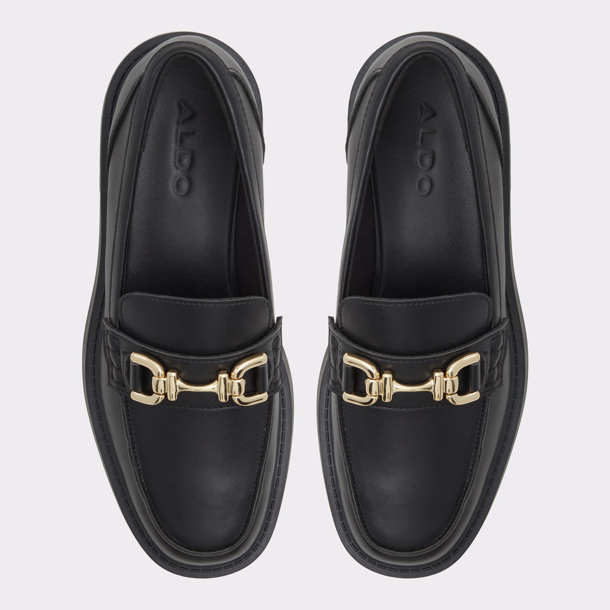 Oneameth Black Synthetic Smooth Women's Loafers & Oxfords | ALDO Canada