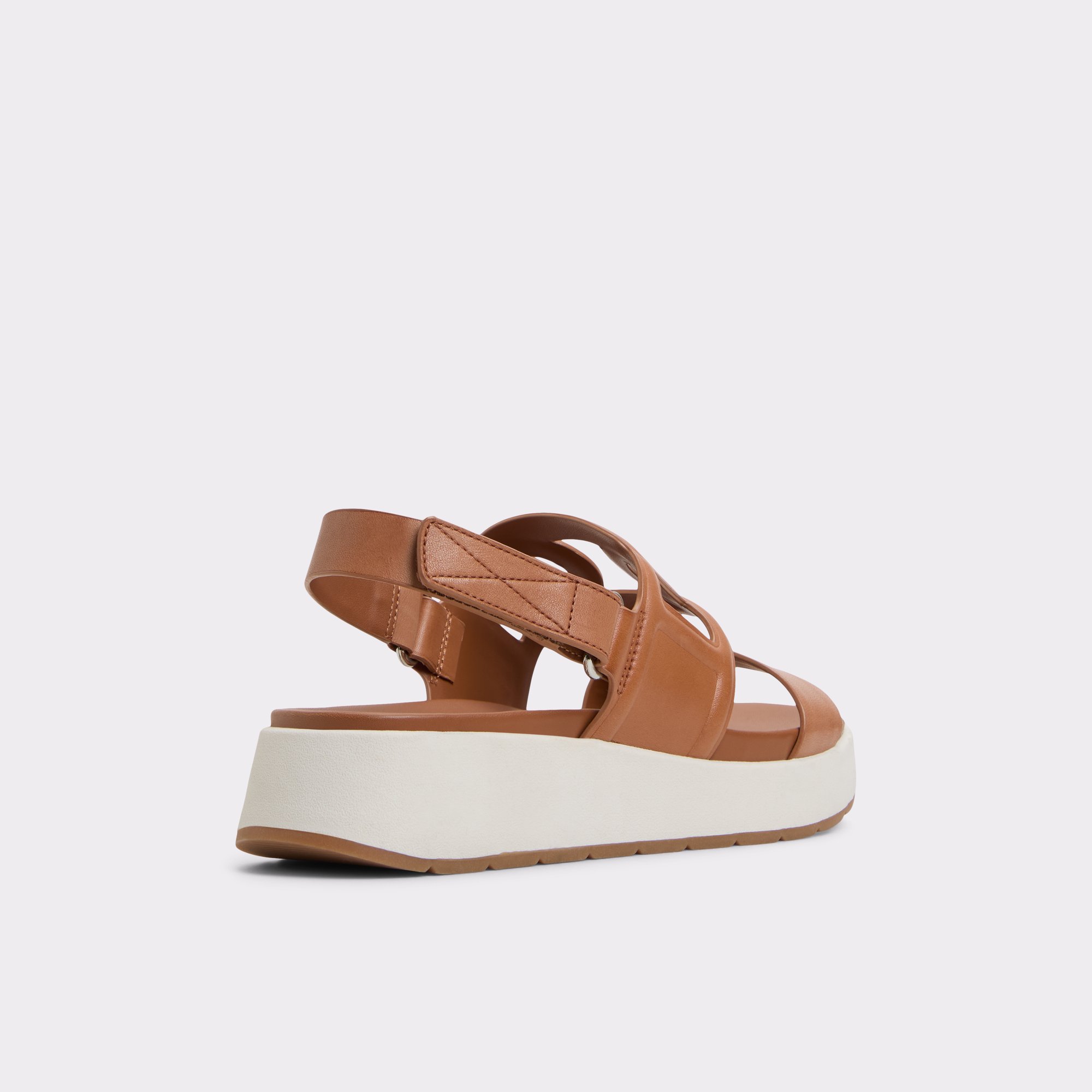 フットベッド【ALDO】レザー 厚底 ストラップサンダル Onuvia Onuvia Medium Brown Women's Footbed sandals | ALDO US