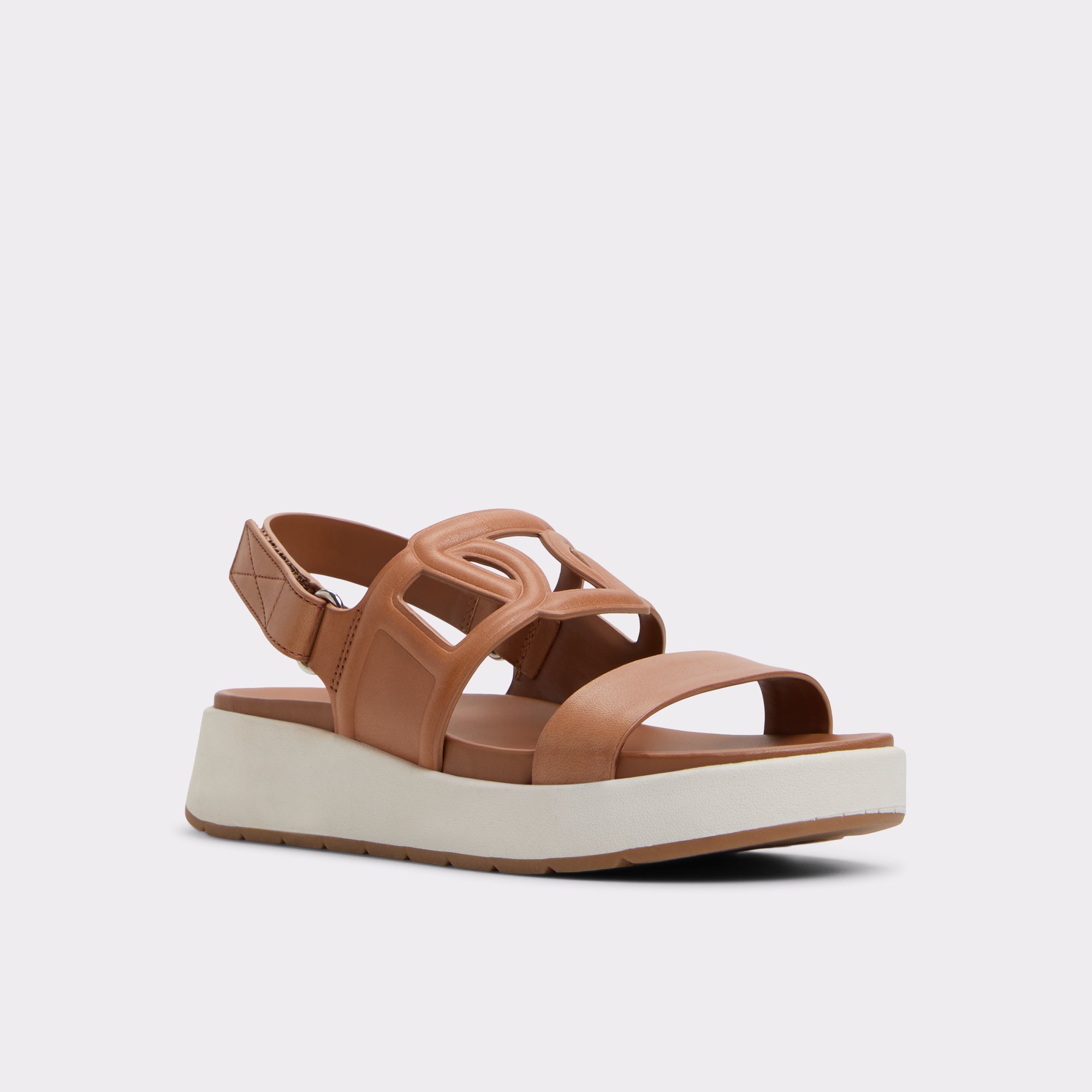 フットベッド【ALDO】レザー 厚底 ストラップサンダル Onuvia Onuvia Black Women's Footbed sandals | ALDO US