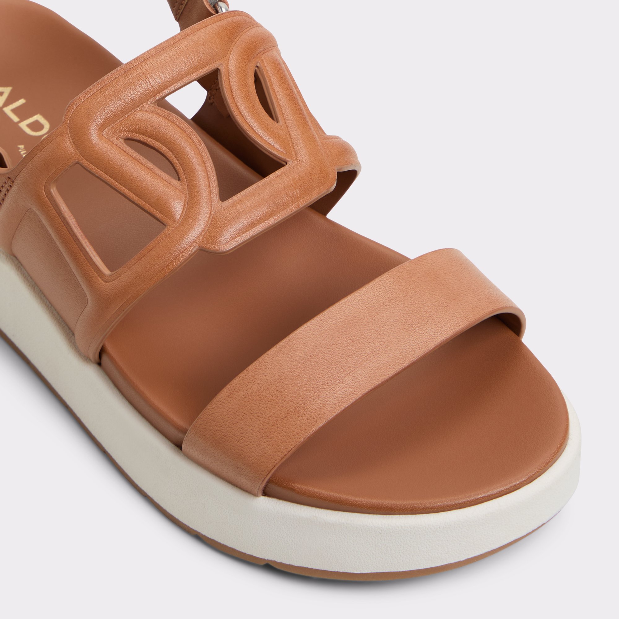 フットベッド【ALDO】レザー 厚底 ストラップサンダル Onuvia onuvia_black_001-001-