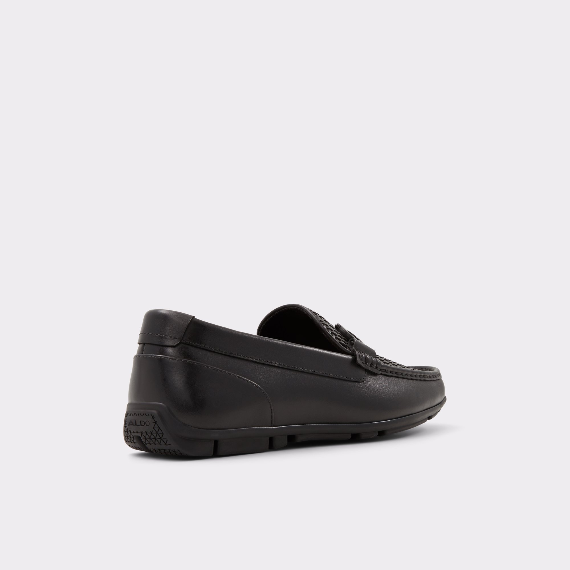 Orlovoflexx Black Leather Woven Men's Loafers & Slip-Ons | ALDO Canada