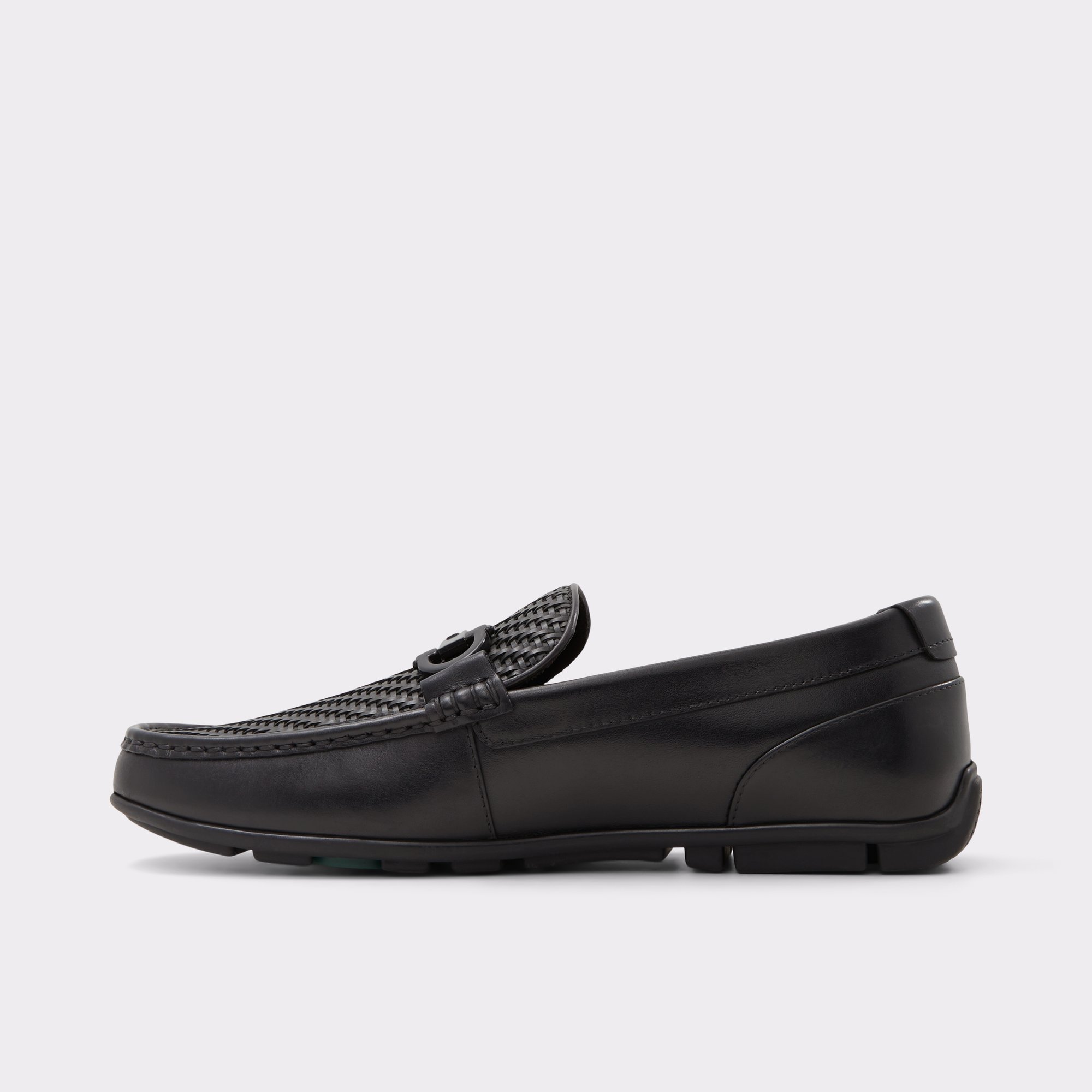 Orlovoflexx Black Leather Woven Men's Loafers & Slip-Ons | ALDO Canada