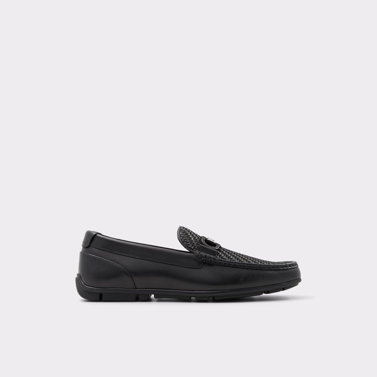 Orlovoflexx Black Leather Woven Men's Loafers & Slip-Ons | ALDO Canada