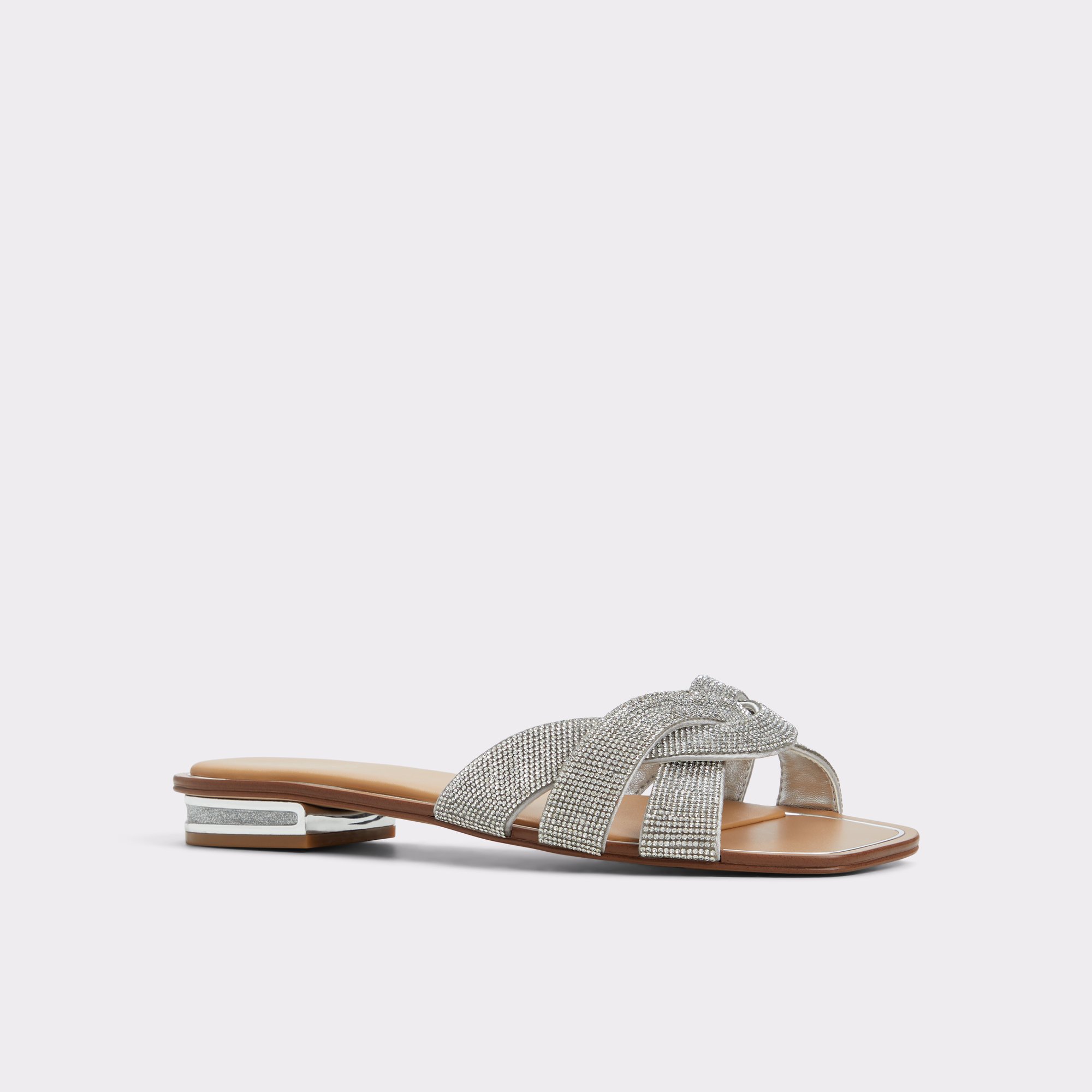 Ormeley Argent Femmes Sandales à talon plat | ALDO Canada