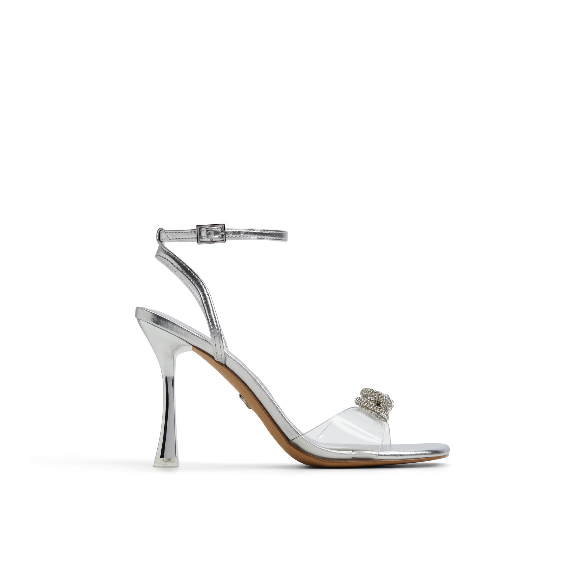 ALDO Ozley - Women's Strappy Heel - Silver, Size 10