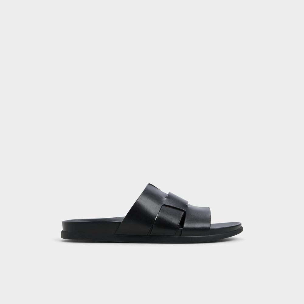 【ALDO】レザー☆Padien☆フットベッド・スライドサンダル padien_black_001-001-