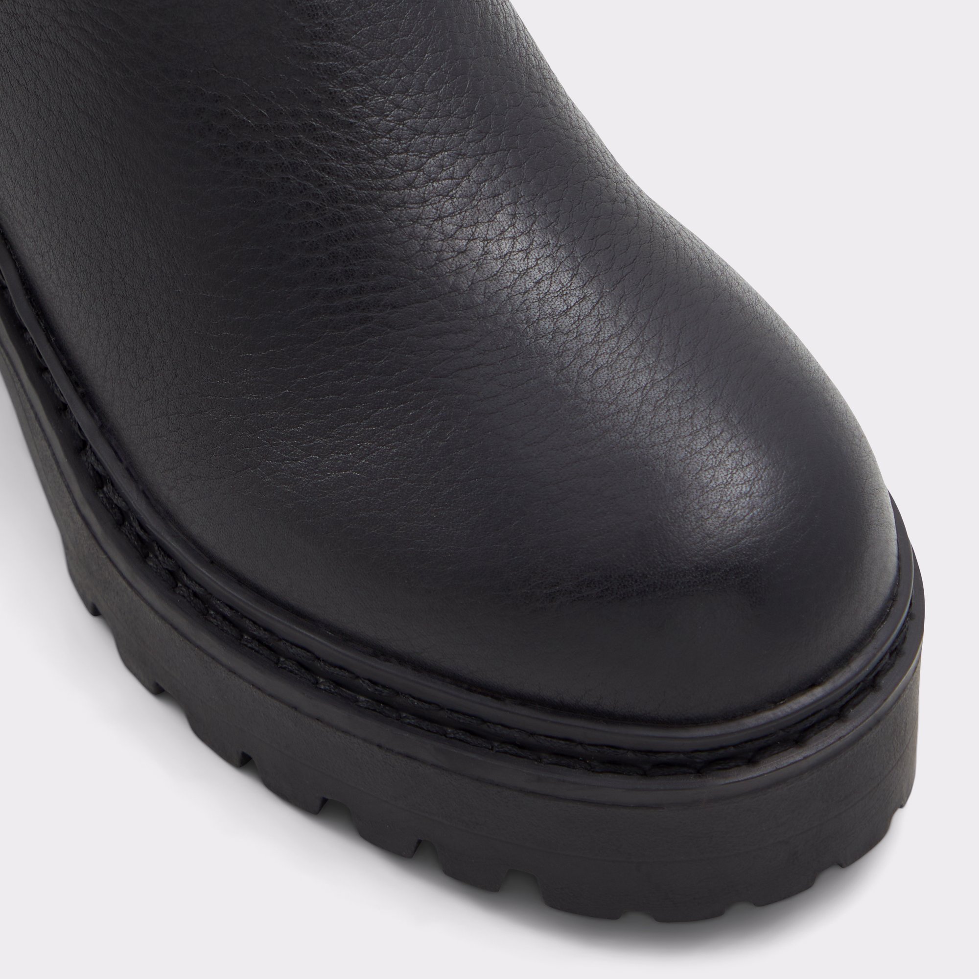 Palomina Black Leather Pebble Women's Winter boots | ALDO US