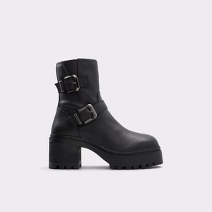 알도 ALDO Palomina Black Leather Pebble Womens Winter & Snow Boots